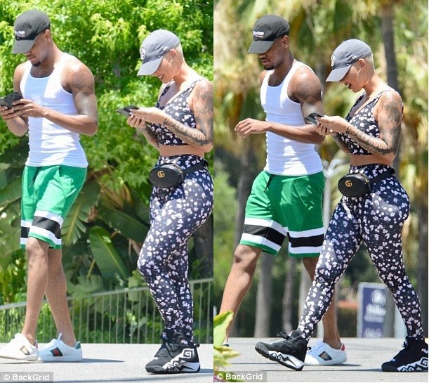 Photos: Amber Rose Steps Out With New Boyfriend Monte Morris