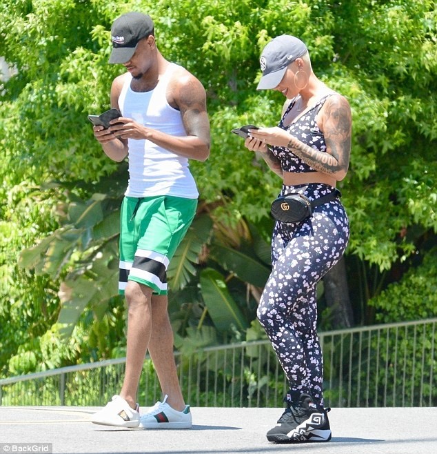 Photos: Amber Rose Steps Out With New Boyfriend Monte Morris