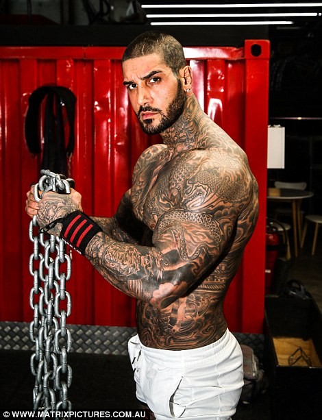Photos Of Heavily-Tattooed Instagram-Famous ‘Muslim Soldier’ Who Gets $1500 Per Photoshoot.