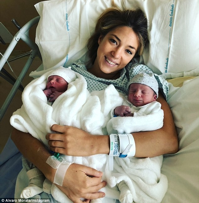 Chelsea Striker Alvaro Morata And Wife Welcomes A Set Of Twins