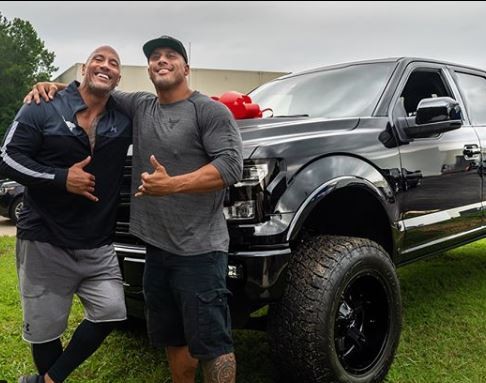 Dwayne Johnson Surprises His Cousin And Longtime Stunt Double, Tanaoi Reed, With A Car Gift