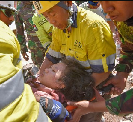 Woman Survives After Being Was Trapped In Earthquake For 2 Days