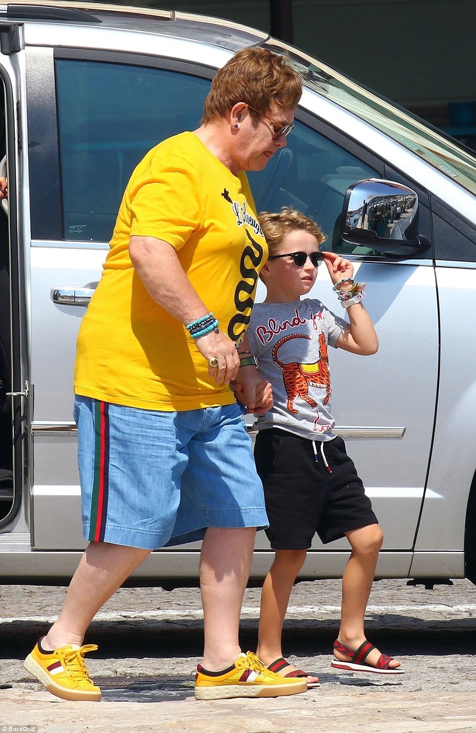 PHOTOS: Sir Elton John Enjoys Vacation With Family