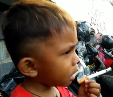 2-Year-Old Boy Smokes 40 Sticks Of Cigarettes A Day