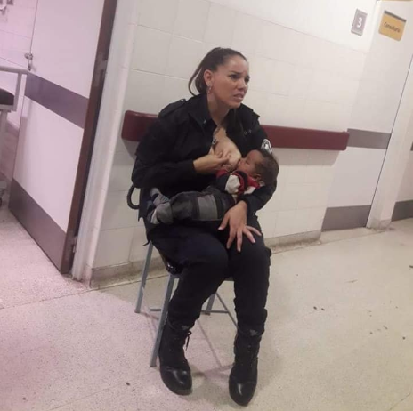 Police Officer Praised For Breastfeeding A Malnourished Baby