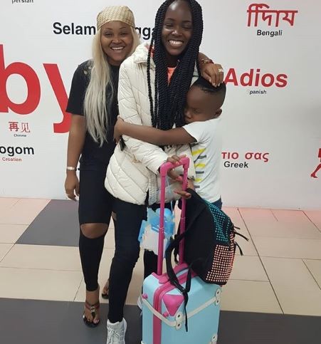 Mercy Aigbe’s 17-Year Old Daughter, Michelle Travels Abroad To Study