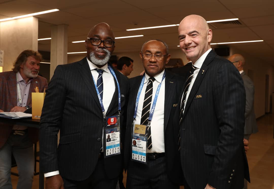 Infantino Congratulates Pinnick On CAF Appointment