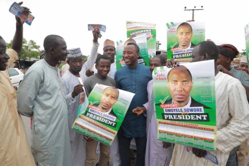 PARTY LEADERSHIP: Sowore fights AAC members at INEC Headquarters