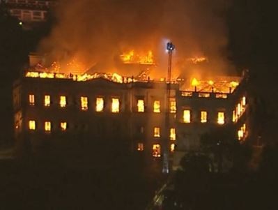 Priceless Ancient Artifacts Destroyed As Fire Engulfs Brazil’s National Museum