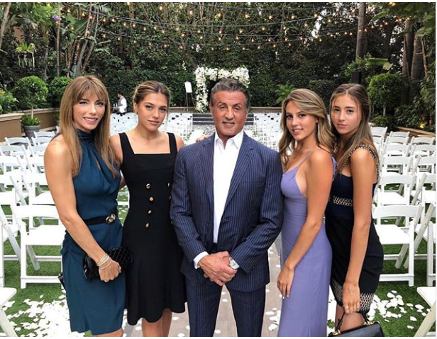 Breathtaking Picture Of Sylvester Stallone And The Women In His Life