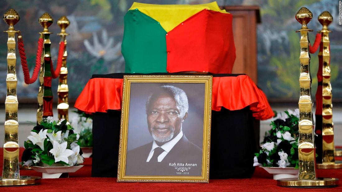 Photos From Former UN Secretary General Koffi Annan’s Funeral