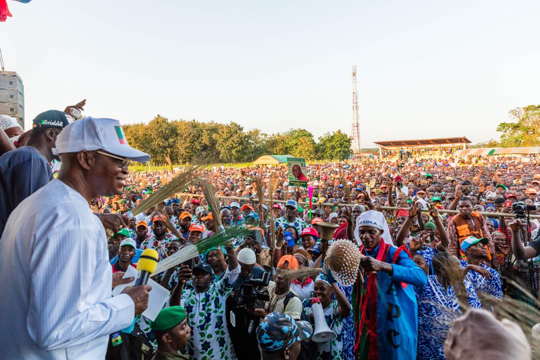 Osun 2018: Massive Crowd At Ede APC Rally