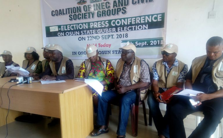 Osun Re-Run: Observer Group Commends Electorate, INEC On Peaceful Conduct, Back Re-Run