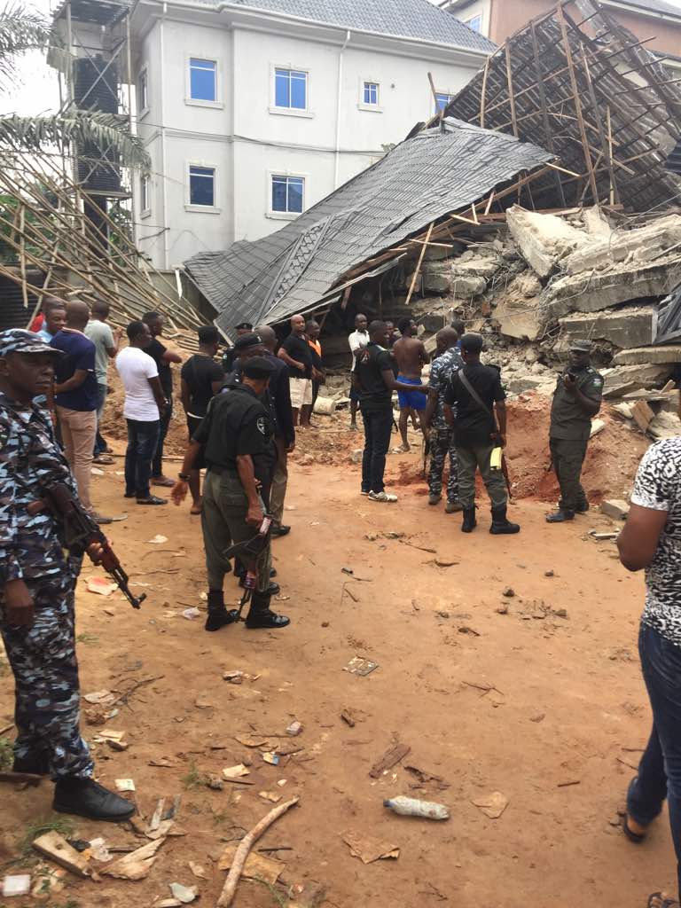 Two Trapped, Nine Rescued As Building Collapses In Anambra