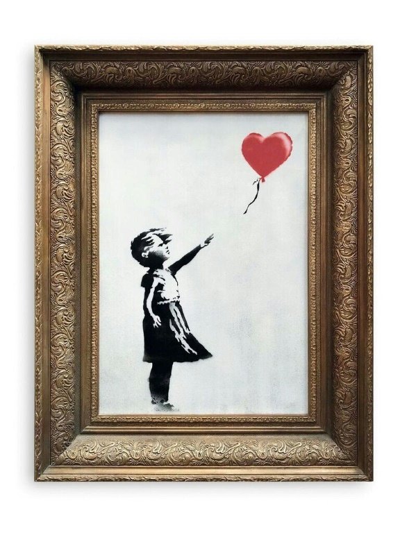 British artist, Banksy stuns art world with $1.4 million at auction