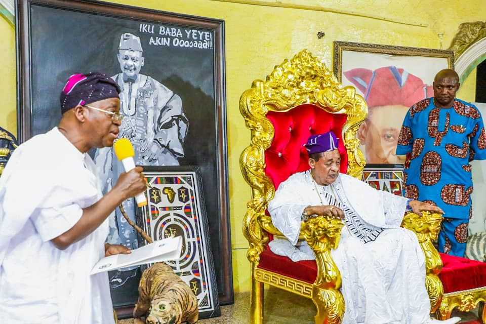 Governor Oyetola Visits Alaafin Of Oyo