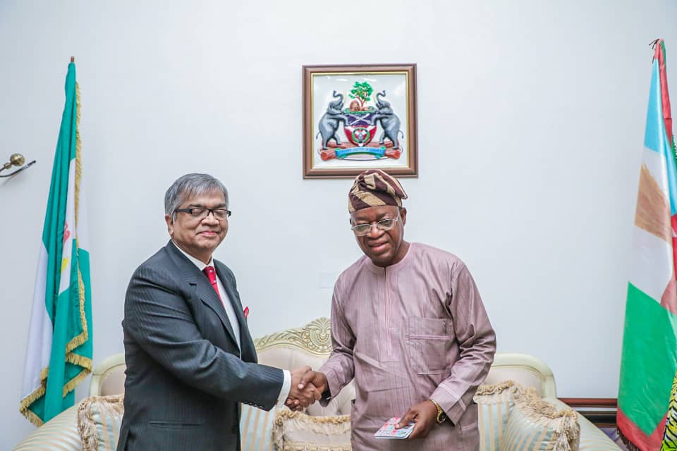 PHOTONEWS: Governor Oyetola Hold Talks With Bangladesh Envoy In Abuja