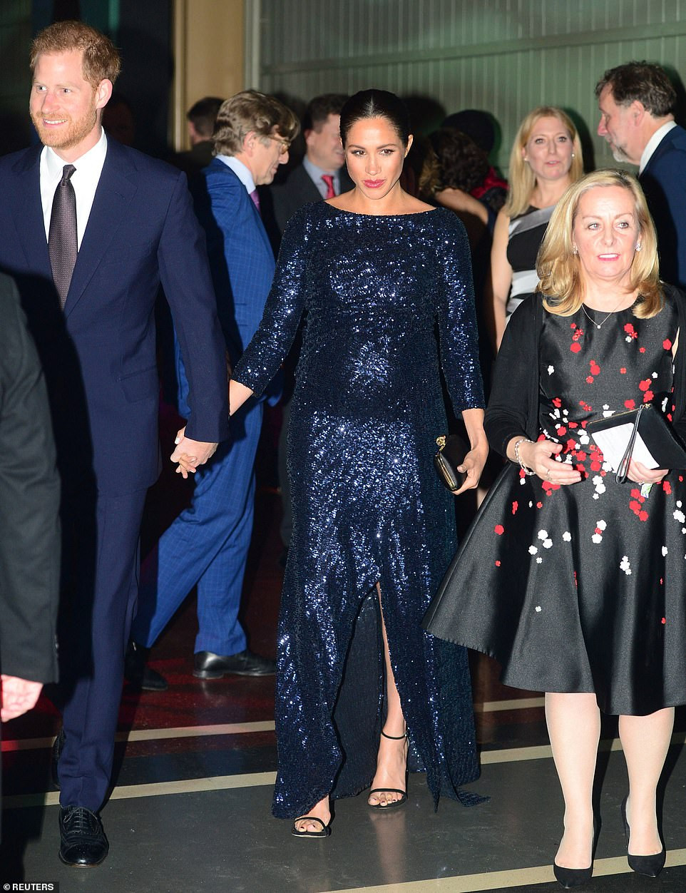 Meghan Markle Sparkles In Black At The Royal Albert Hall