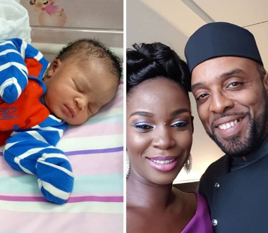 Nollywood actor, Kalu Ikeagwu welcomes first son