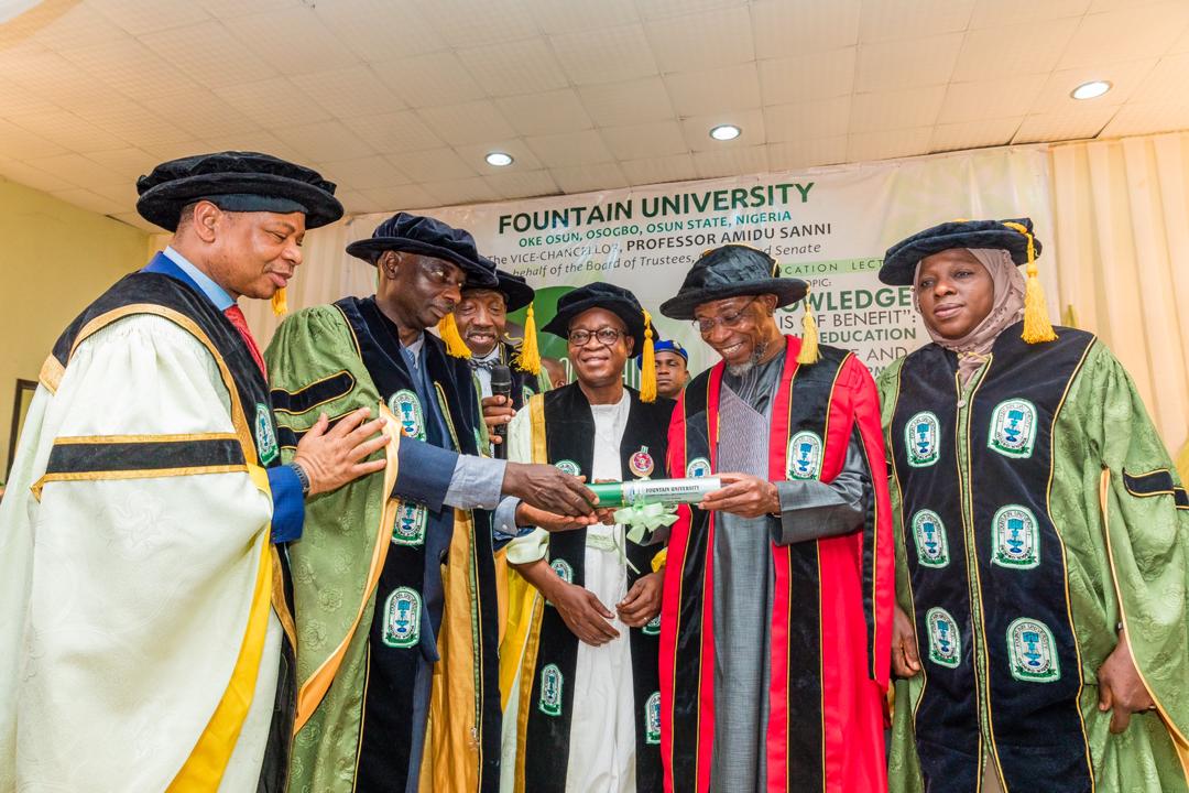Aregbesola Bags Honourary PhD From Fountain University