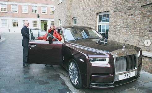Dj Cuppy Takes Delivery Of Her Specially-Built Rolls Royce