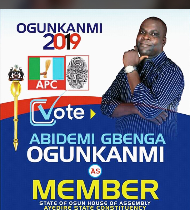 OSHA Election: APC Candidate, Ogunkanmi Urges Youths To Shun Violence