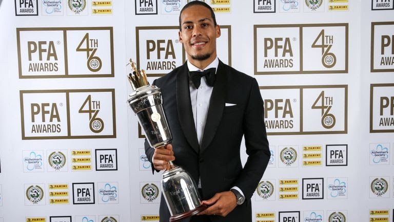 Virgil Van Dijk And Raheem Sterling Win PFA Player Of The Year Awards