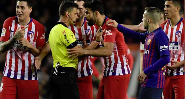 Costa Gets Eight-Match Ban For Insulting Referee