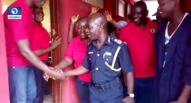 Jubilation As Freed Fire Service Boss Resumes Work