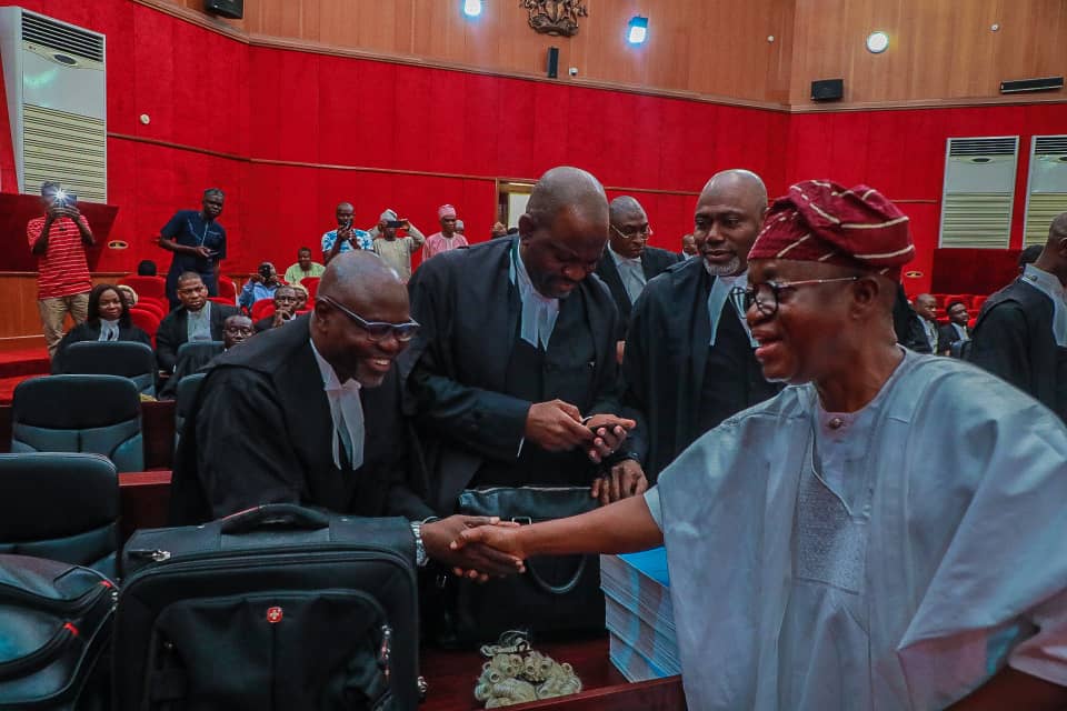 PHOTONEWS: Governor Oyetola Attends Appeal Court Sitting On Osun Gov Election