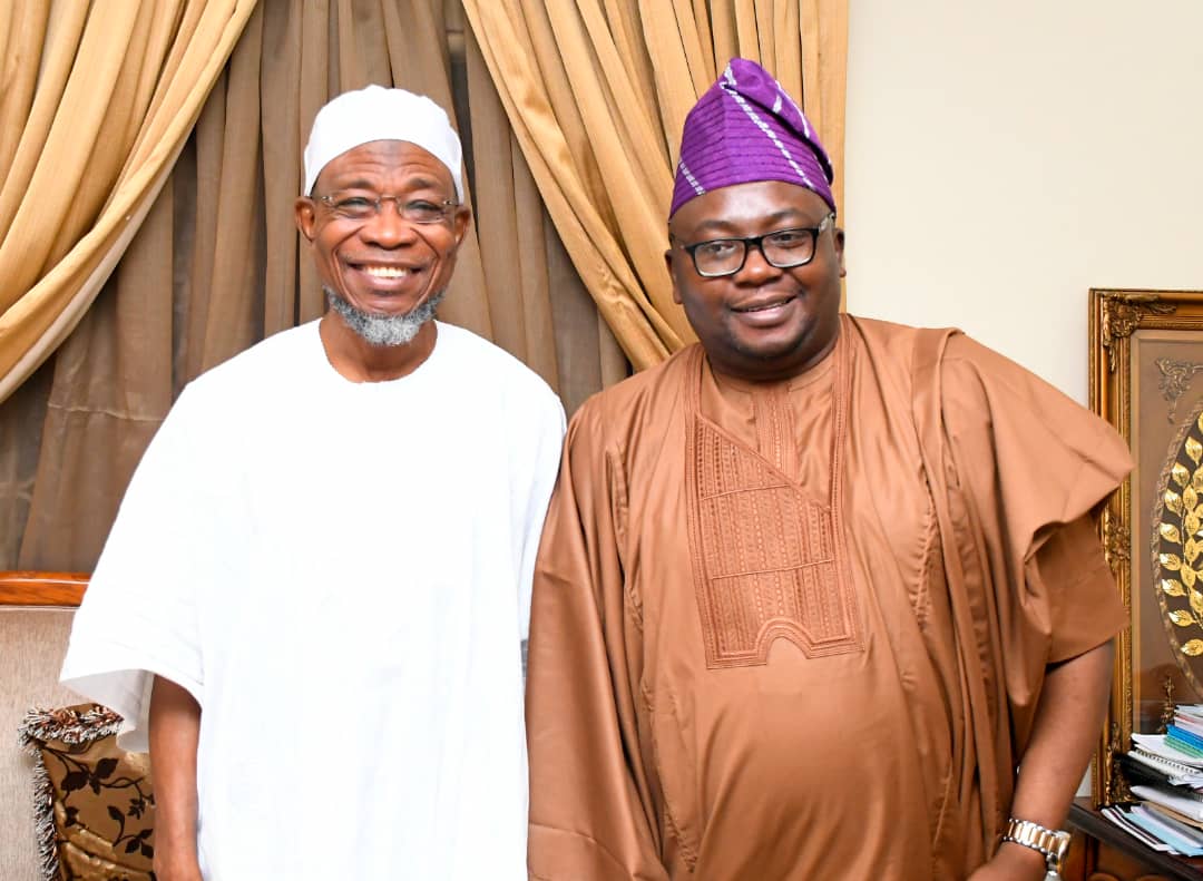 PHOTONEWS: Oyo APC Guber Candidate, Adelabu Visits Aregbesola In Lagos