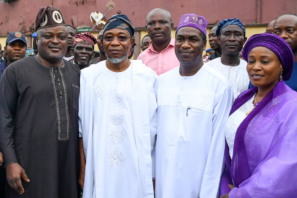 PHOTONEWS: Aregbesola Attends Lagos Dep Gov Elect, Hamzat Father’s Burial