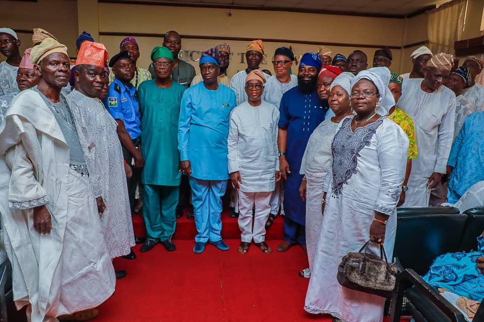 Osun Police Community Relations Committee PCRC Visits Governor Oyetola