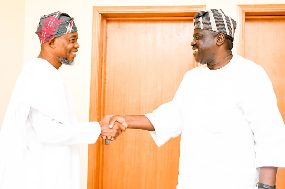 PHOTONEWS: Former Minister, Adedoja Visits Aregbesola In Lagos