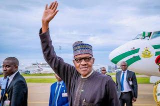 President Buhari Returns After UK Private Visit