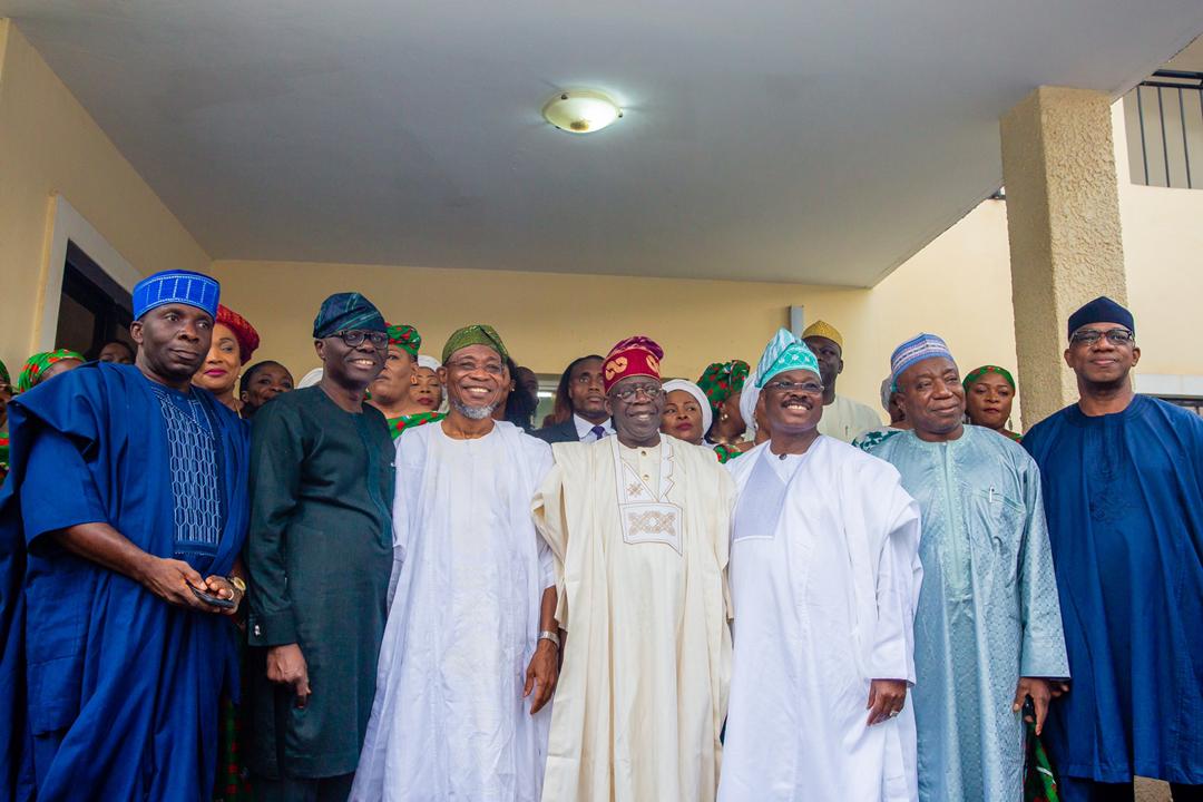 PHOTONEWS: Aregbesola, Ajimobi, Sanwo-Olu, Abiodun, Others Visit Tinubu In Abuja