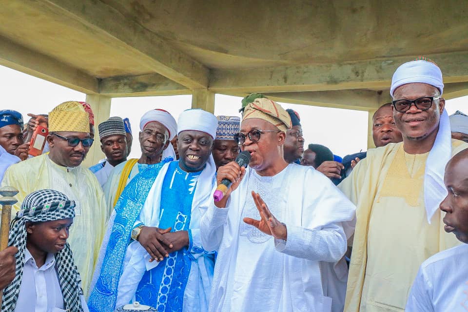 PHOTONEWS: Governor Oyetola Observes Eid Prayers In Osogbo