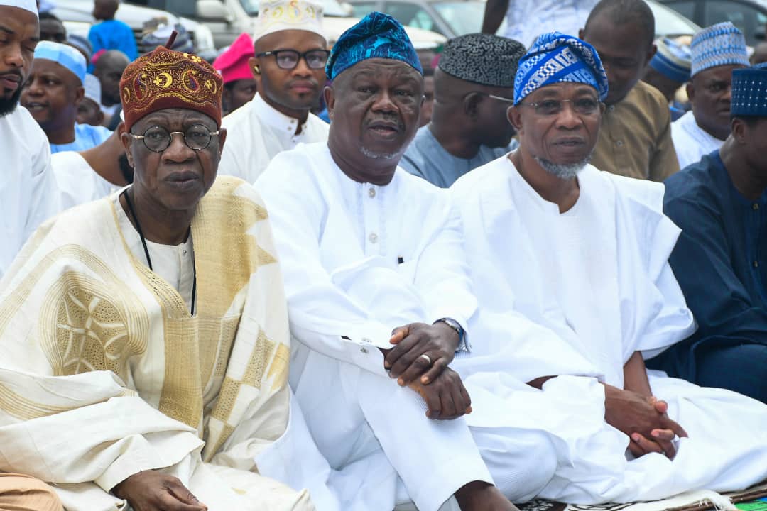 PHOTONEWS: Aregbesola Attends Eid Prayers In Lagos