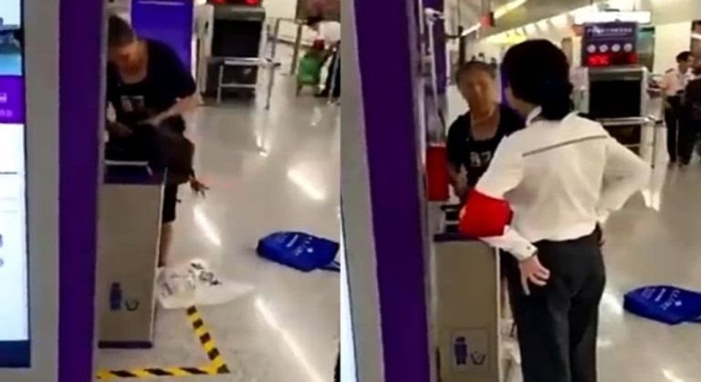 Woman Kills Live Chicken On The Spot After Being Barred From Chinese Subway Station