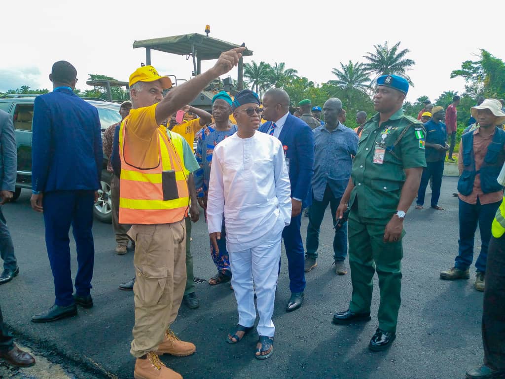 Governor Oyetola Inspects Ongoing Completion Of Gbongan/Osogbo Road, Urges Speedy Completion