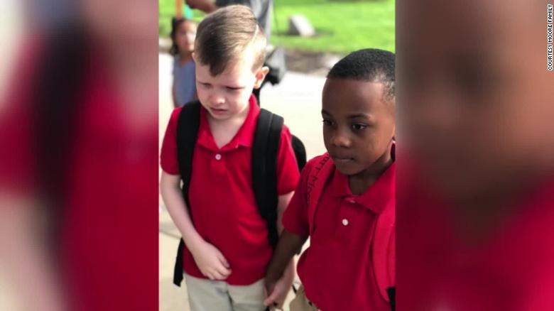 Humanity: Boy With Autism Was Overwhelmed On The First Day At School, Another Boy Held His Hand