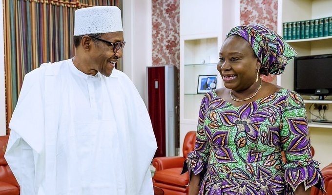 Buhari Meets Ag. Head of Civil Service, Yemi-Esan