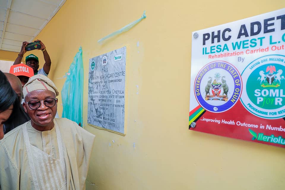 Commendations As Osun Gov, Oyetola Inaugurates 10 Renovated PHCs