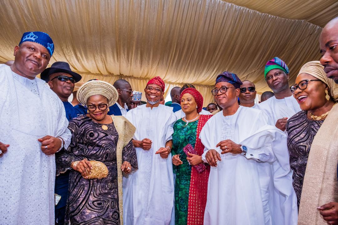 Gov Oyetola Honours Aregbesola With Special State Reception