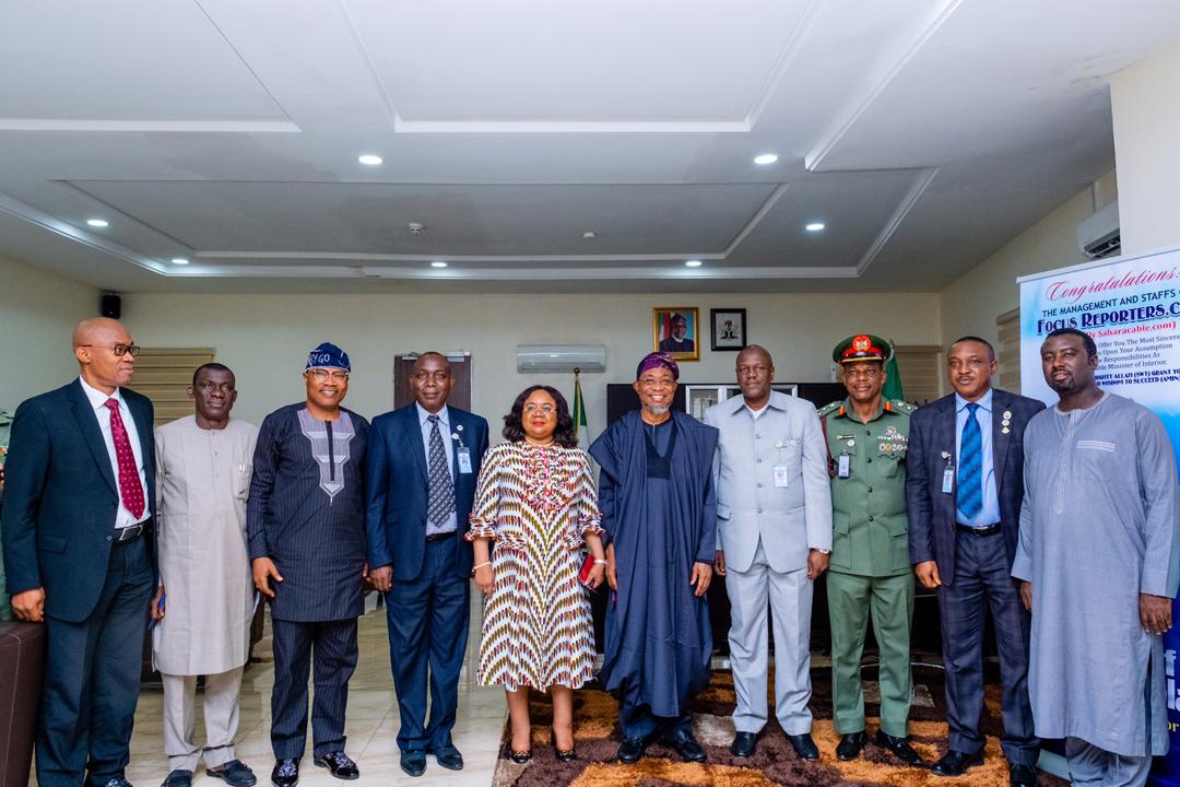 Army Resource Centre Leadership Pay Courtesy Visit To Aregbesola