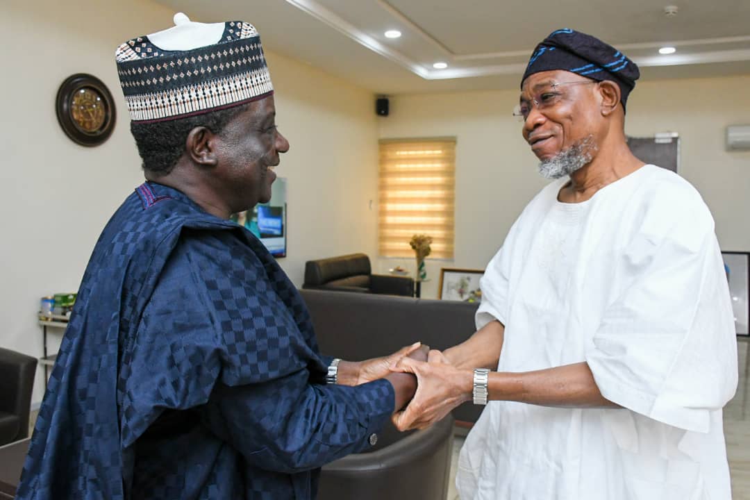 PHOTONEWS: Plateau Governor, Lalong Visits Aregbesola In Abuja