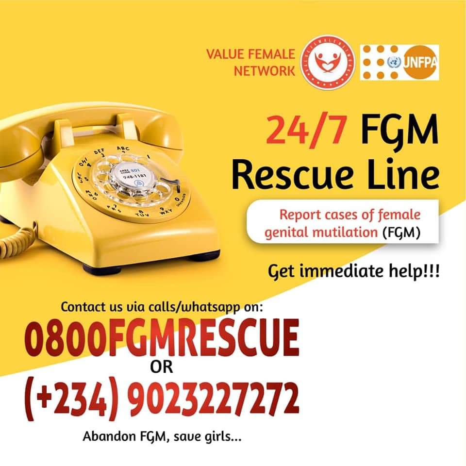 FGM Eradication: VFN Unveils Free Toll Rescue Lines For Osun Residents To Report FGM Attempts