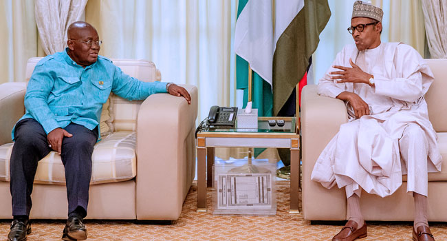 Ghanaian President Speaks With Buhari, Apologises Over Demolition Of Embassy Office