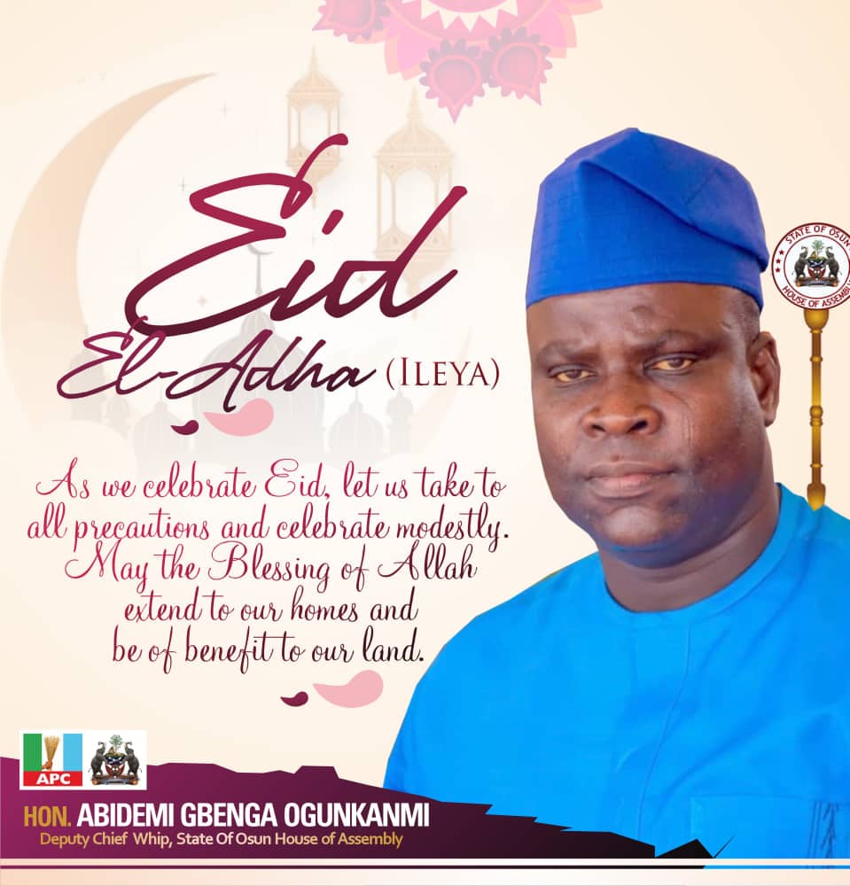Ogunkanmi Sues For Peace, Safety Against COVID-19 As Muslims Celebrate Eid El-Adha