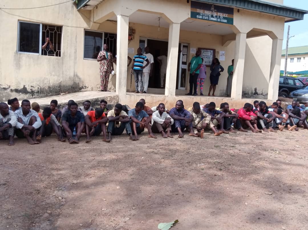 Police Parade 87 Suspected Looters In Osun